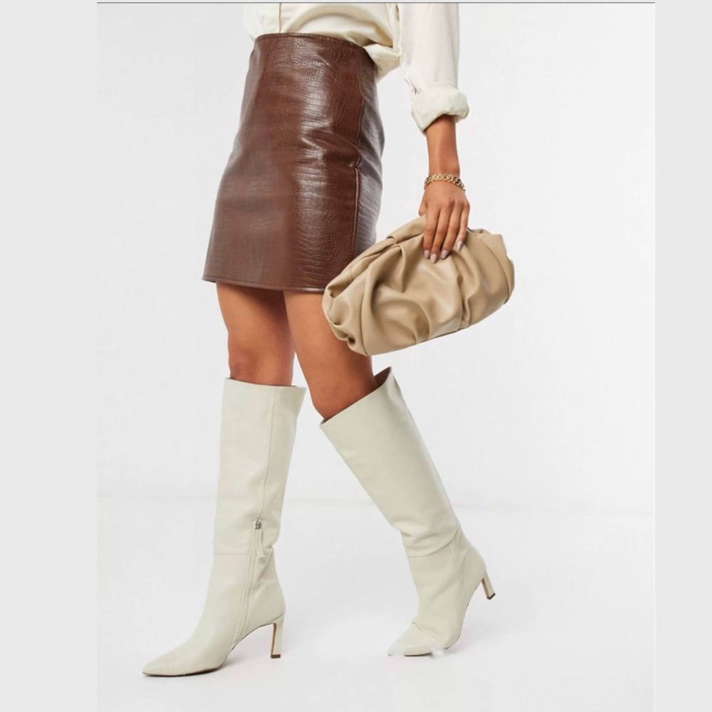 Oversized ruched clutch bag